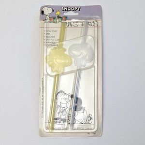 New Snoopy Woodstock Baby Fun Shaped Crazy Straws Vintage Peanuts Gang Danara